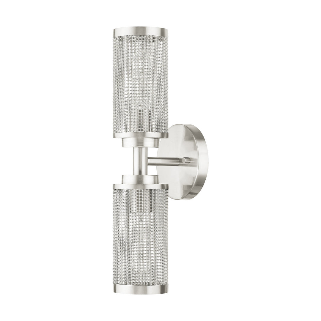 Livex Industro 14122-91 Wall Sconce Light - Brushed Nickel
