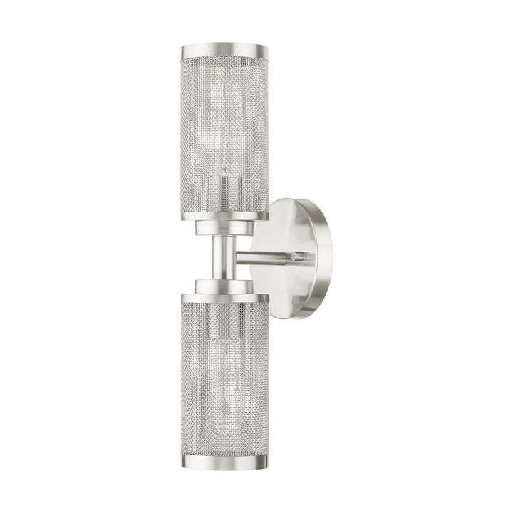 Livex Industro 14122-91 Wall Sconce Light - Brushed Nickel
