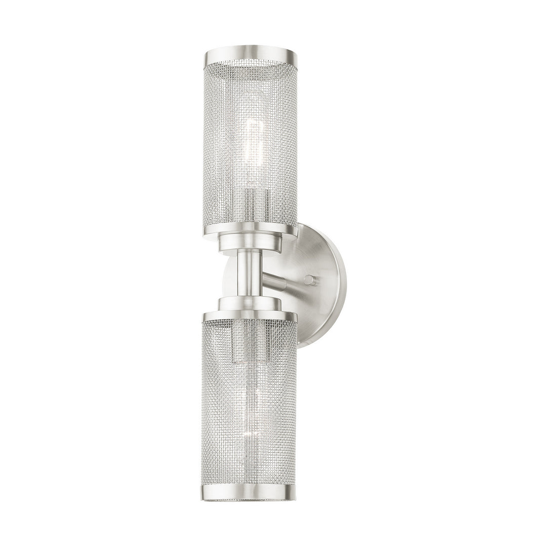 Livex Industro 14122-91 Wall Sconce Light - Brushed Nickel