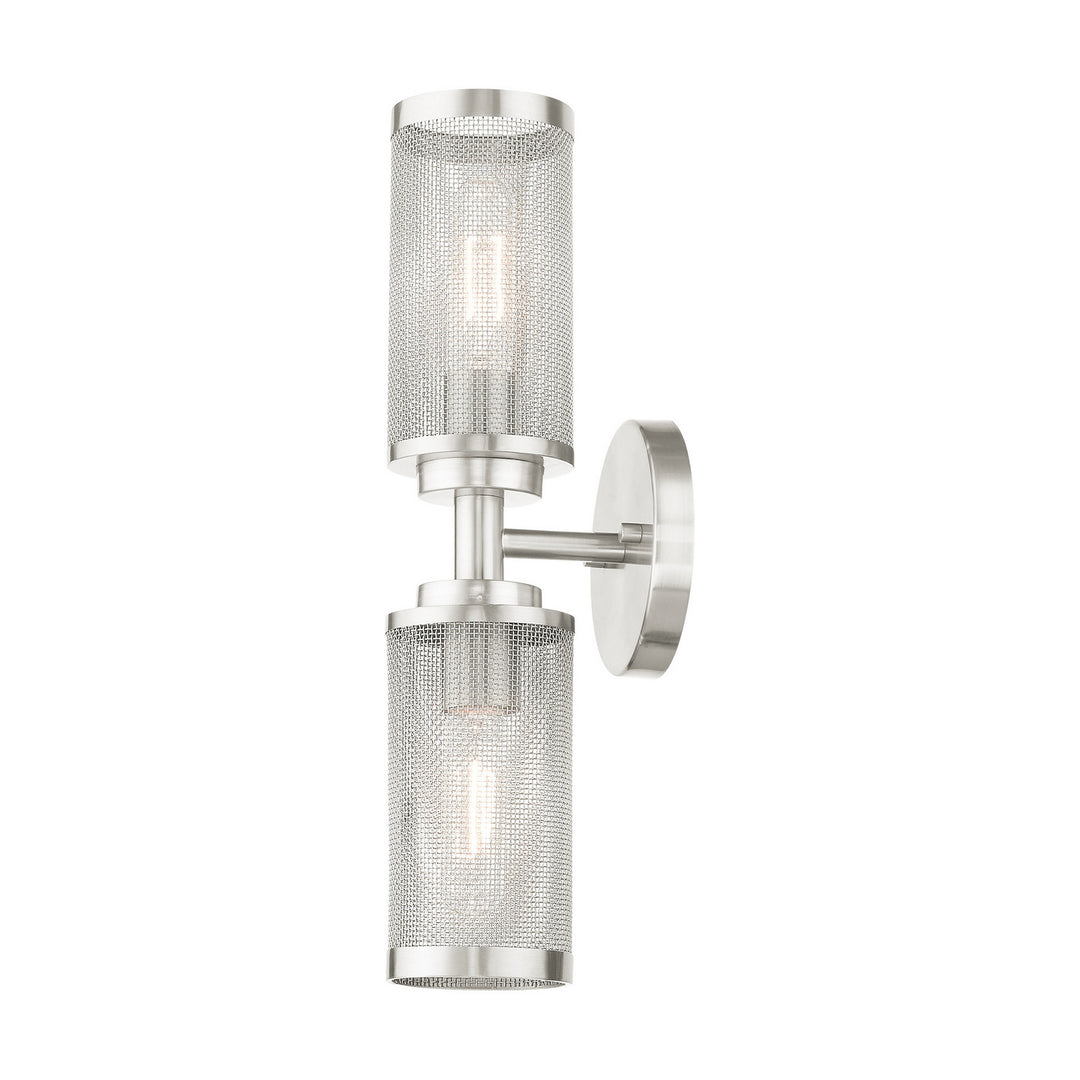 Livex Industro 14122-91 Wall Sconce Light - Brushed Nickel