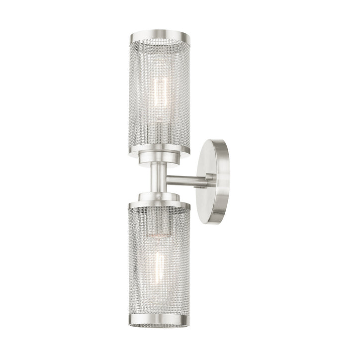 Livex Industro 14122-91 Wall Sconce Light - Brushed Nickel