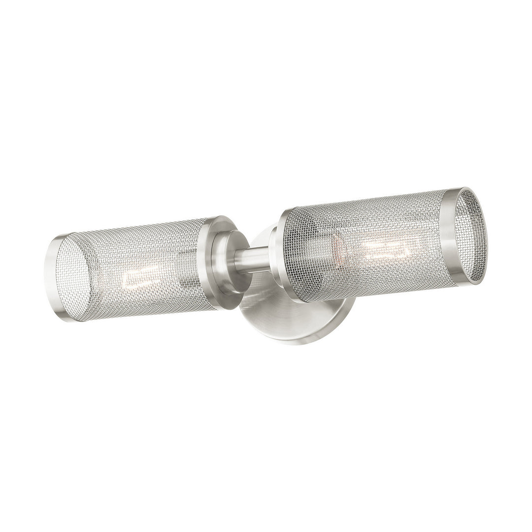 Livex Industro 14122-91 Wall Sconce Light - Brushed Nickel