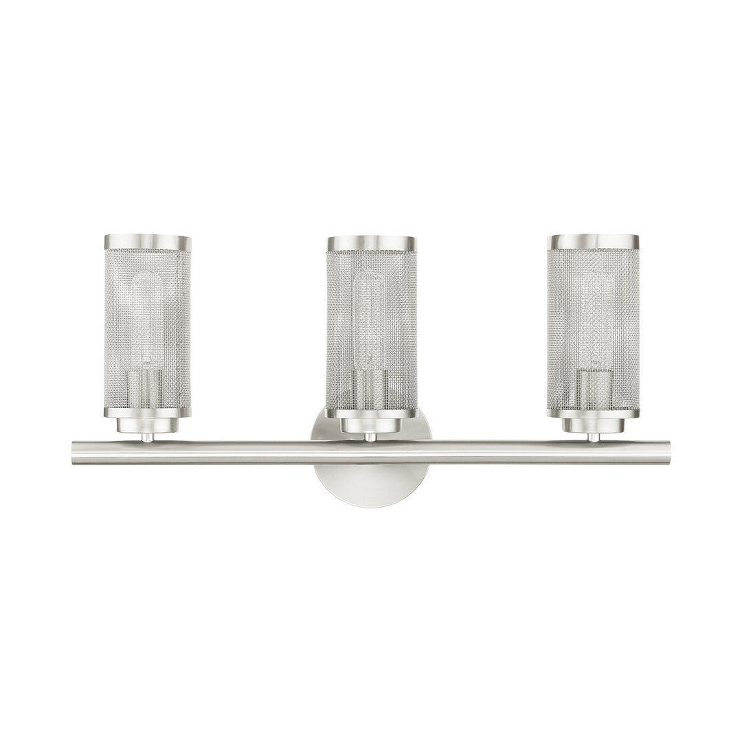 Livex Industro 14123-91 Bath Vanity Light 24 in. wide - Brushed Nickel