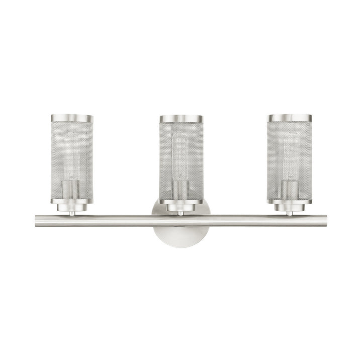 Livex Industro 14123-91 Bath Vanity Light 24 in. wide - Brushed Nickel