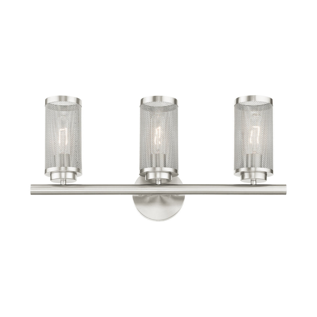 Livex Industro 14123-91 Bath Vanity Light 24 in. wide - Brushed Nickel