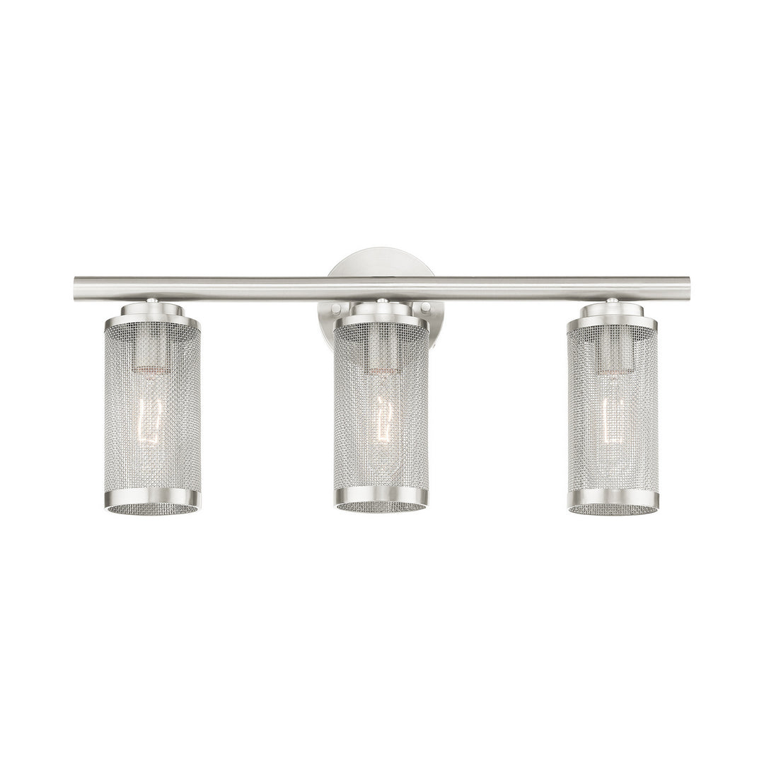 Livex Industro 14123-91 Bath Vanity Light 24 in. wide - Brushed Nickel