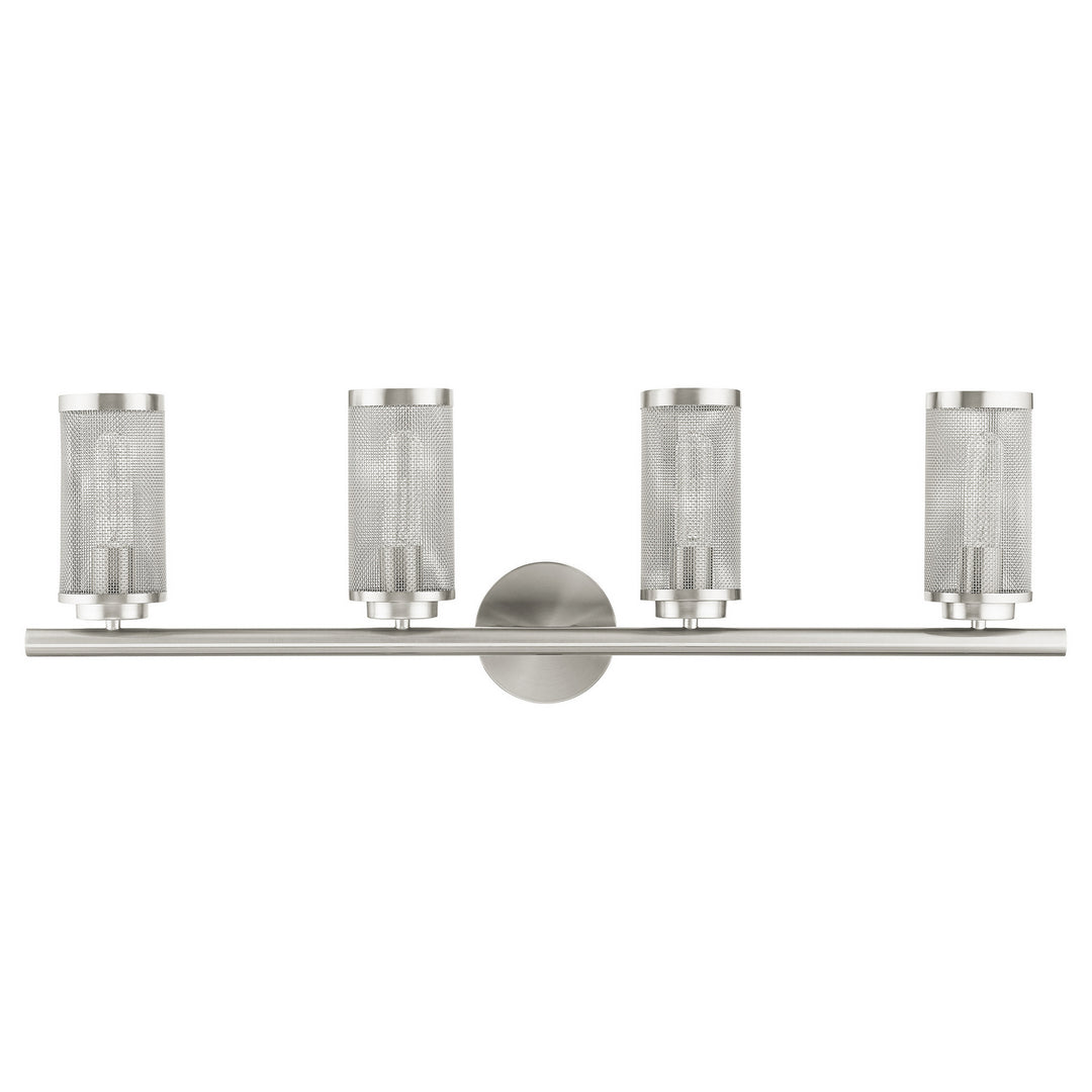 Livex Industro 14124-91 Bath Vanity Light 36 in. wide - Brushed Nickel