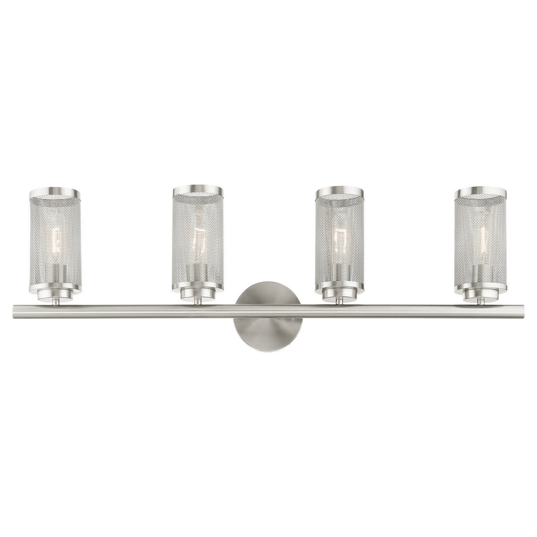 Livex Industro 14124-91 Bath Vanity Light 36 in. wide - Brushed Nickel