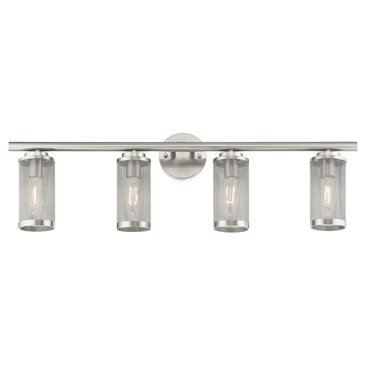 Livex Industro 14124-91 Bath Vanity Light 36 in. wide - Brushed Nickel