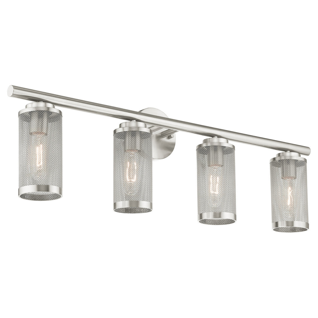 Livex Industro 14124-91 Bath Vanity Light 36 in. wide - Brushed Nickel