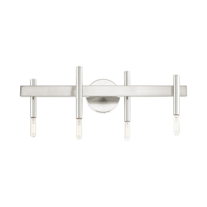 Livex Denmark 15584-91 Bath Vanity Light 24 in. wide - Brushed Nickel