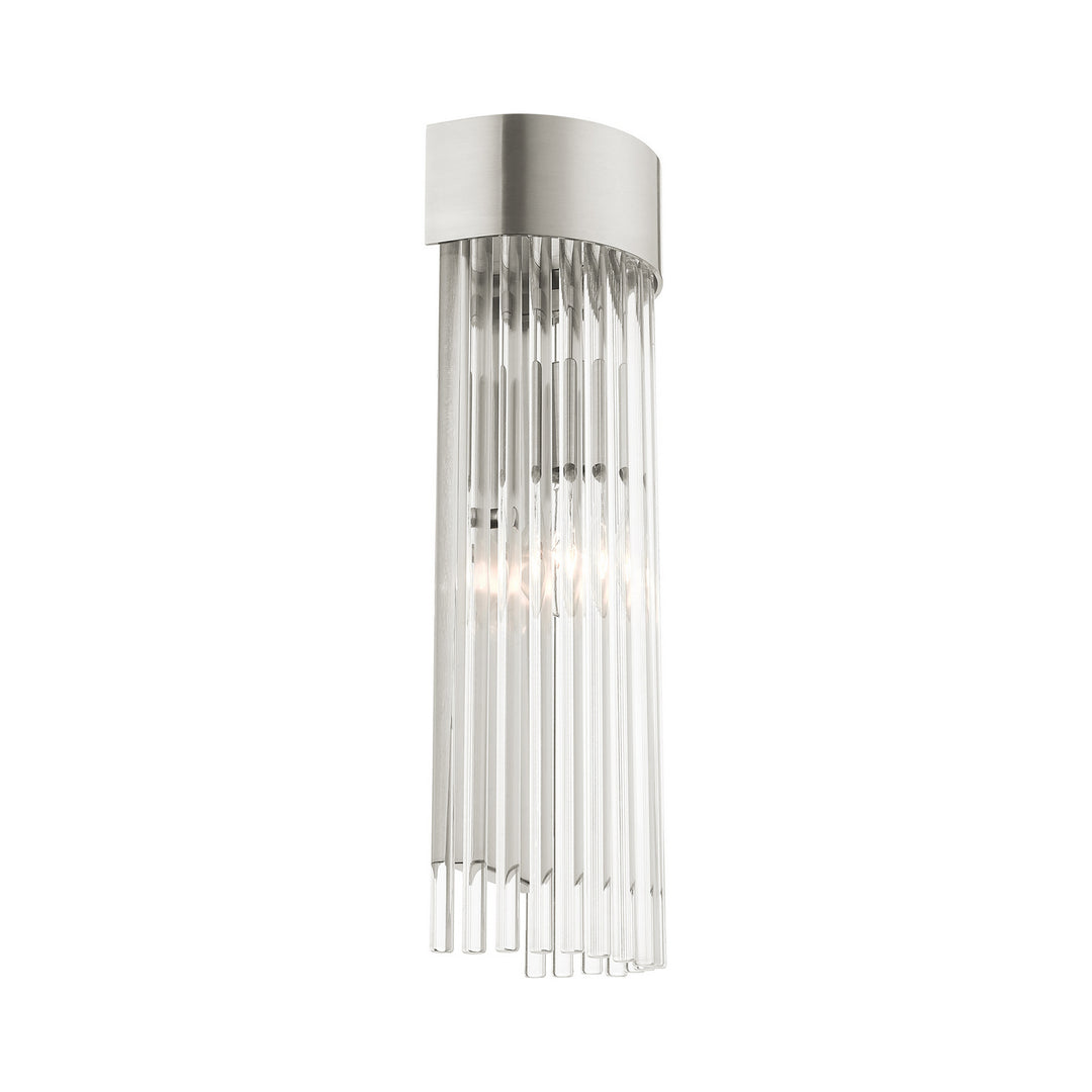 Livex Norwich 15711-91 Wall Sconce Light - Brushed Nickel