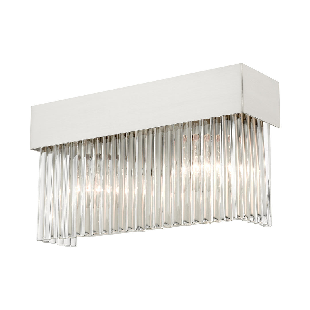 Livex Norwich 15712-91 Wall Sconce Light - Brushed Nickel