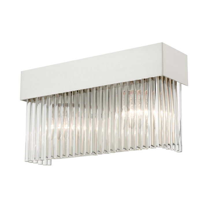 Livex Norwich 15712-91 Wall Sconce Light - Brushed Nickel