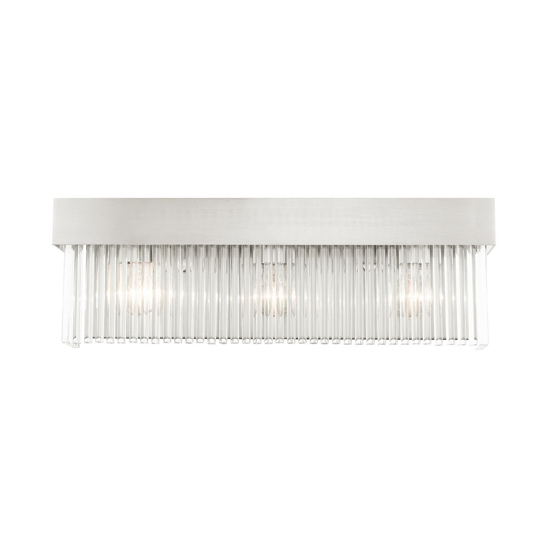 Livex Norwich 15713-91 Wall Sconce Light - Brushed Nickel