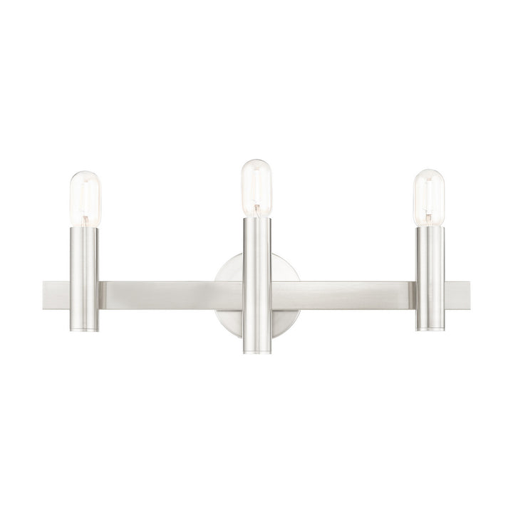 Livex Helsinki 15833-91 Bath Vanity Light 24 in. wide - Brushed Nickel