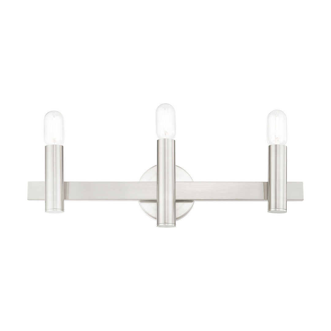 Livex Helsinki 15833-91 Bath Vanity Light 24 in. wide - Brushed Nickel