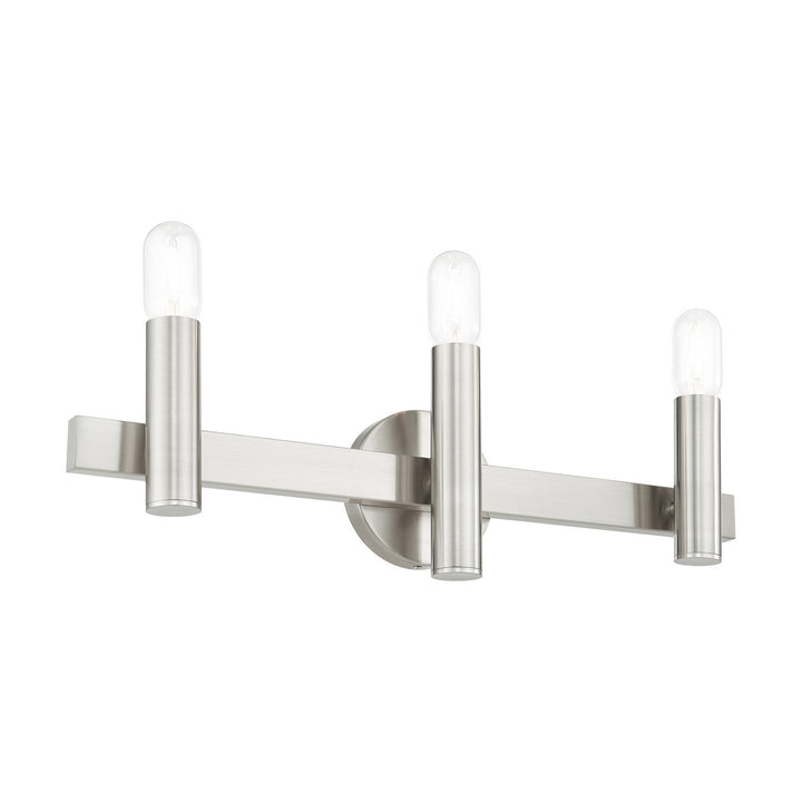 Livex Helsinki 15833-91 Bath Vanity Light 24 in. wide - Brushed Nickel