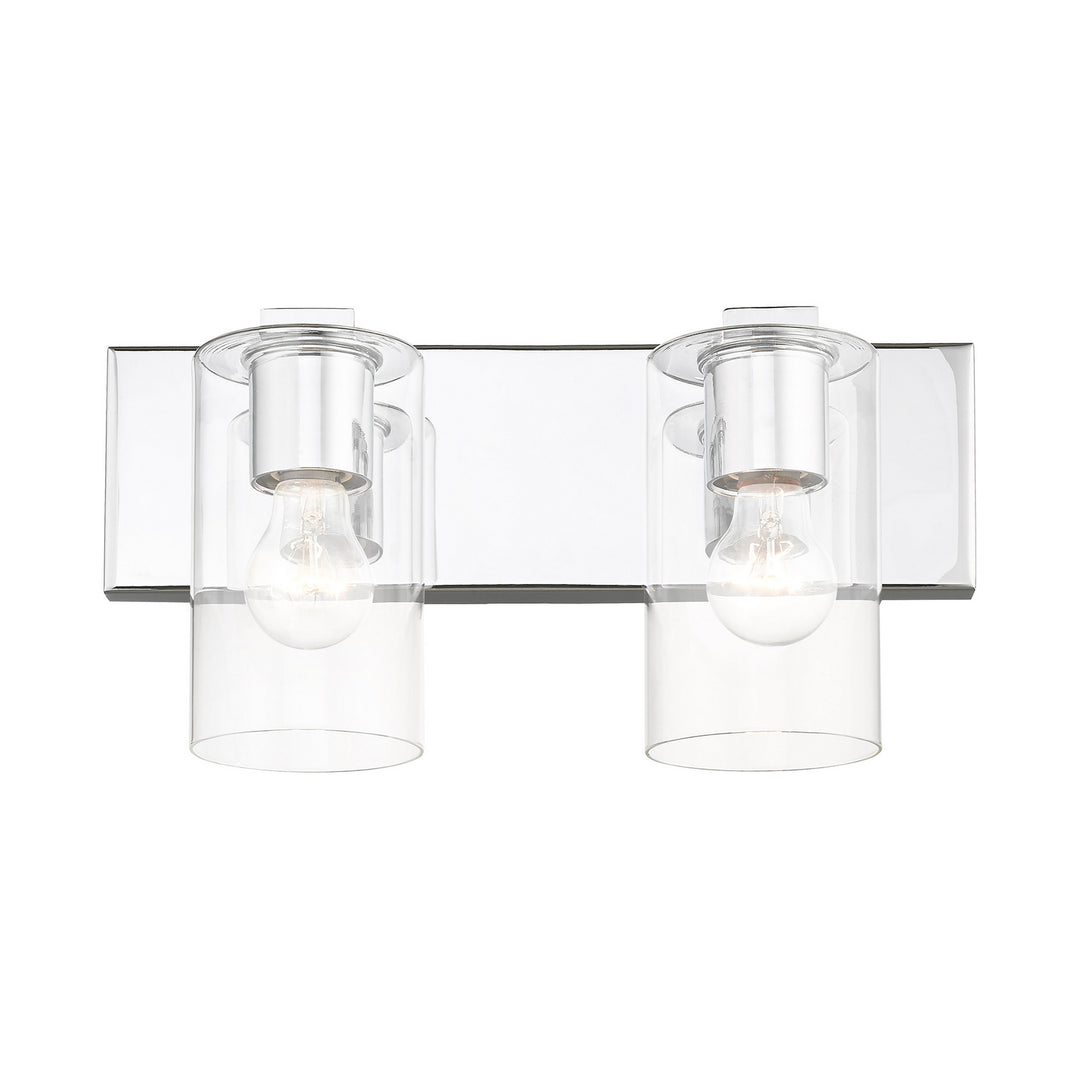 Livex Zurich 16552-05 Bath Vanity Light 15 in. wide - Polished Chrome