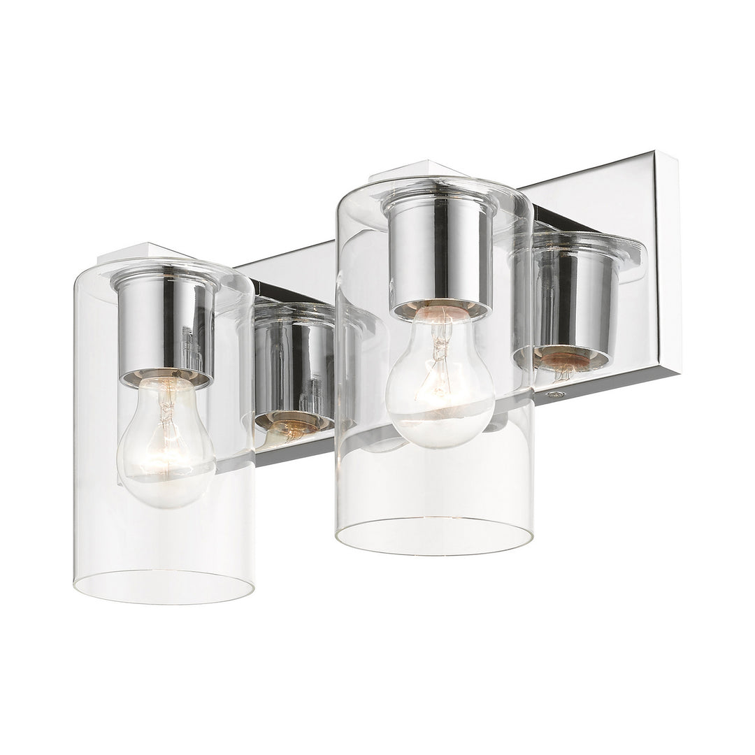 Livex Zurich 16552-05 Bath Vanity Light 15 in. wide - Polished Chrome