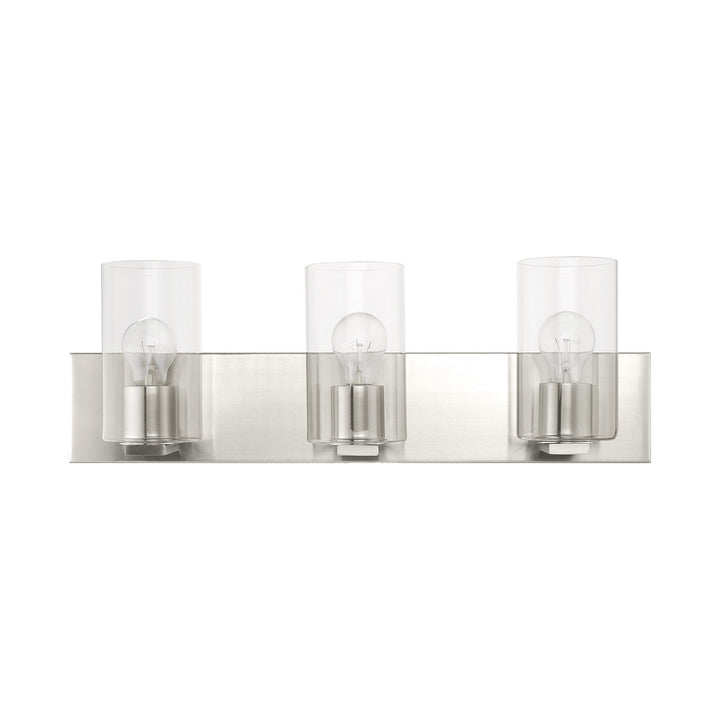 Livex Zurich 16553-91 Bath Vanity Light 24 in. wide - Brushed Nickel