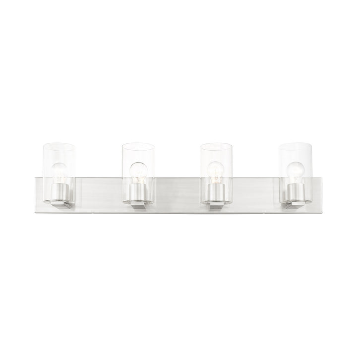 Livex Zurich 16554-91 Bath Vanity Light 36 in. wide - Brushed Nickel