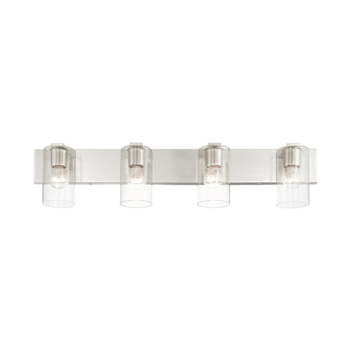 Livex Zurich 16554-91 Bath Vanity Light 36 in. wide - Brushed Nickel