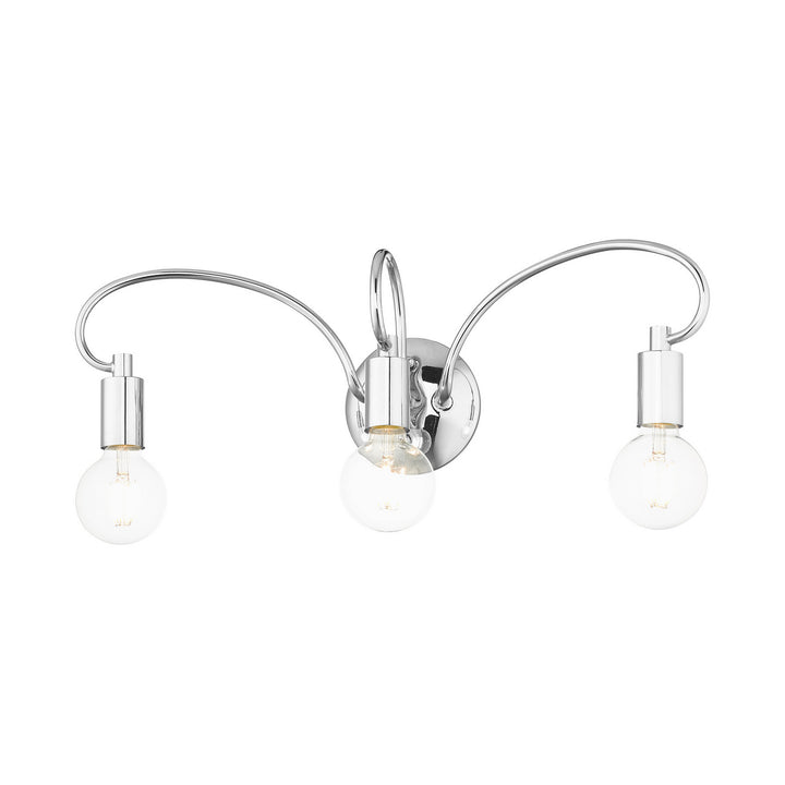 Livex Bari 16583-05 Bath Vanity Light 22 in. wide - Polished Chrome