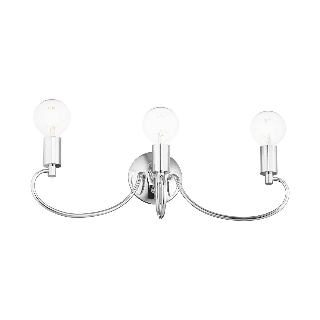 Livex Bari 16583-05 Bath Vanity Light 22 in. wide - Polished Chrome