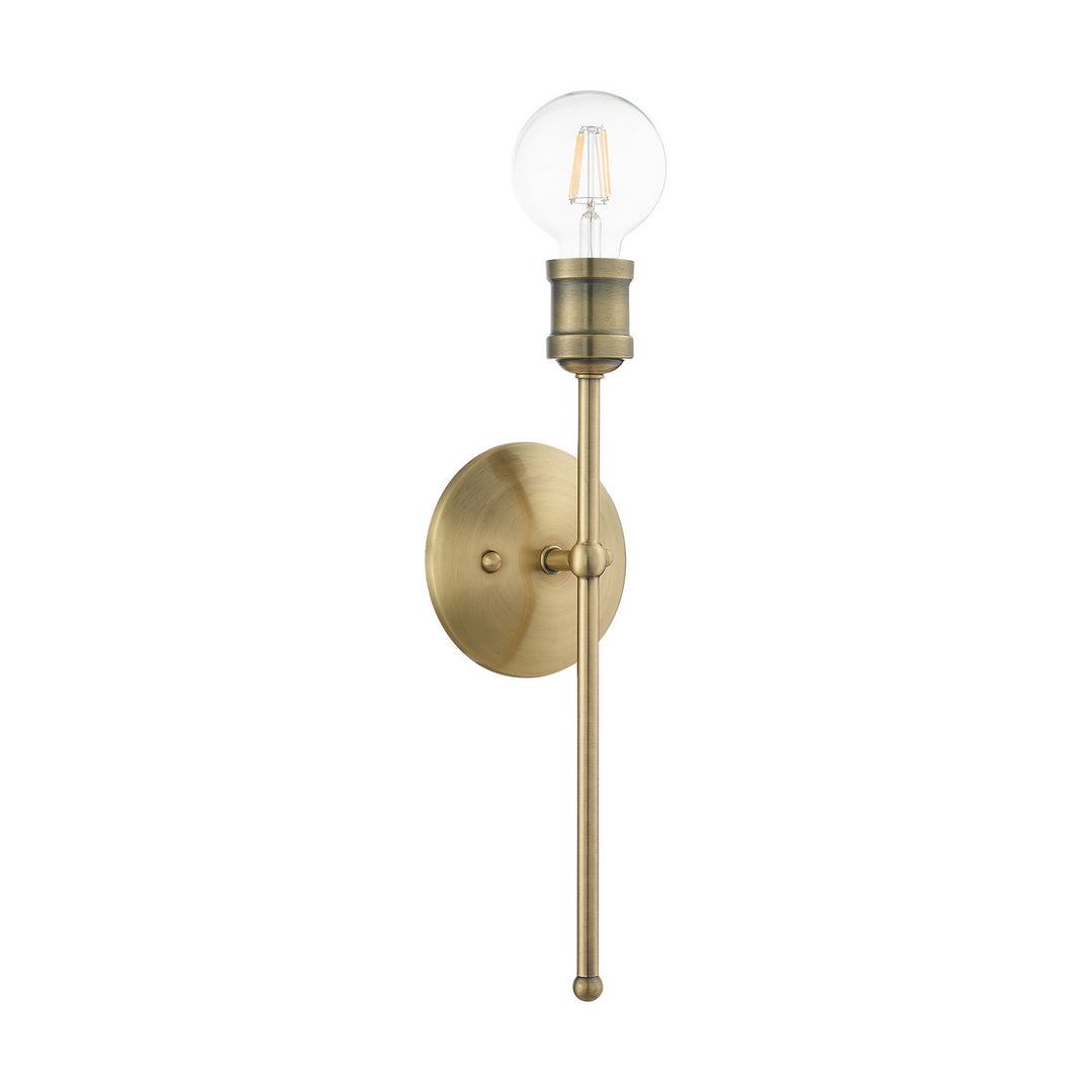 Livex Lansdale 16711-01 Wall Sconce Light - Antique Brass