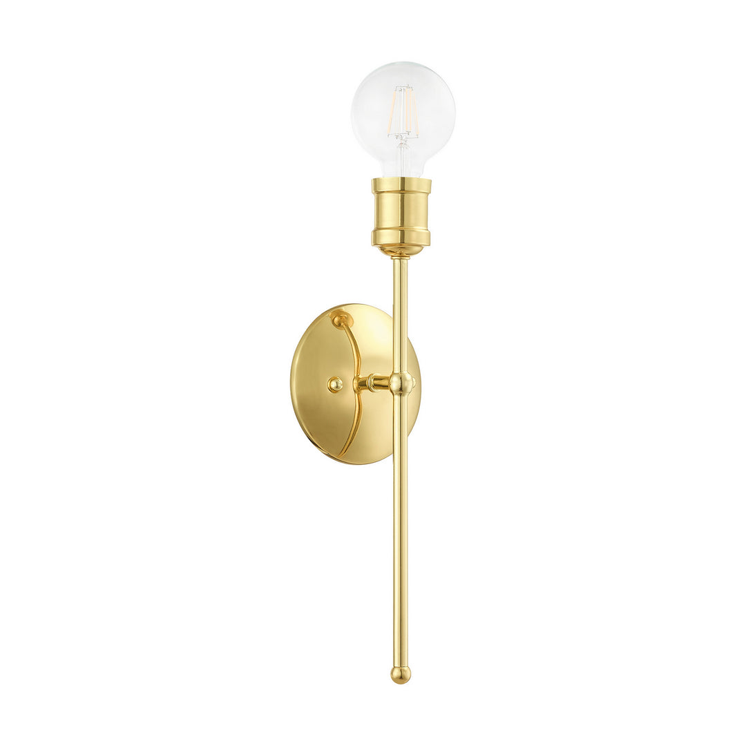 Livex Lansdale 16711-02 Wall Sconce Light - Polished Brass