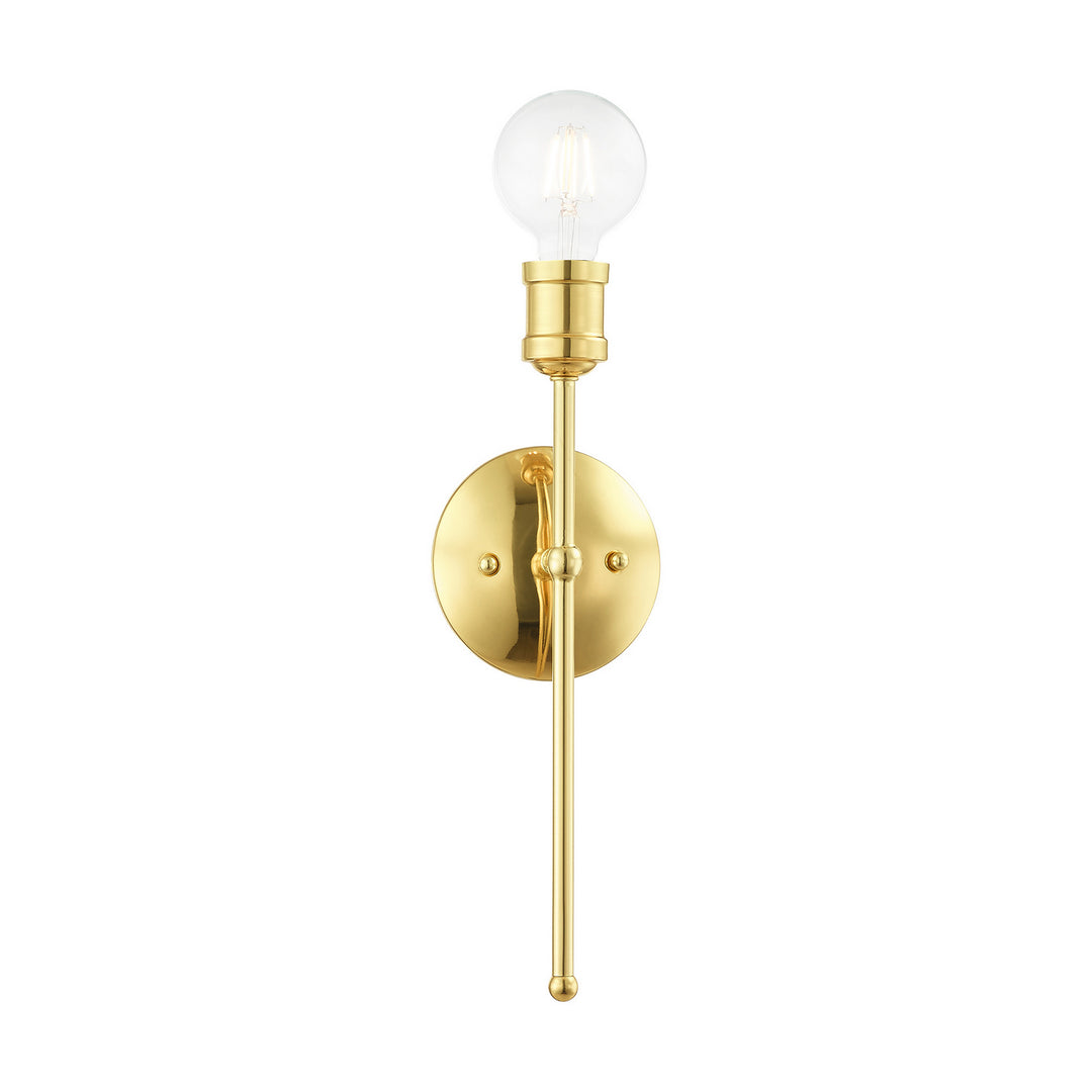 Livex Lansdale 16711-02 Wall Sconce Light - Polished Brass