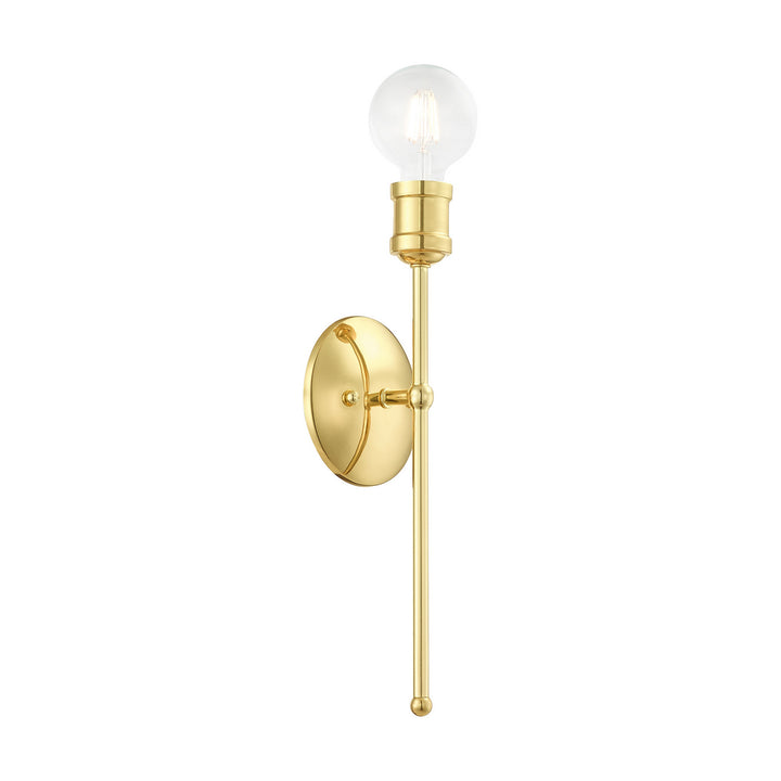 Livex Lansdale 16711-02 Wall Sconce Light - Polished Brass