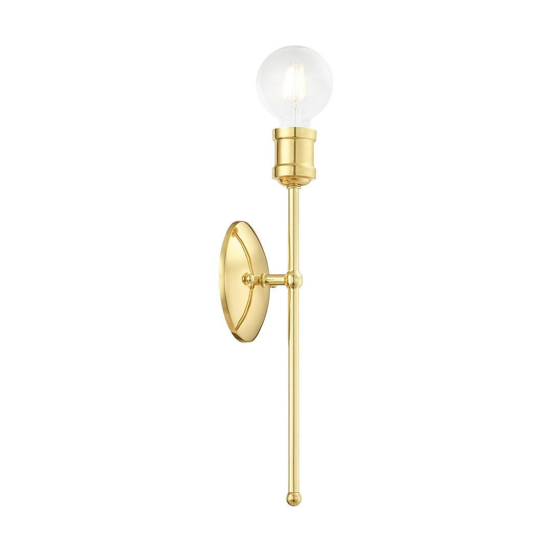 Livex Lansdale 16711-02 Wall Sconce Light - Polished Brass