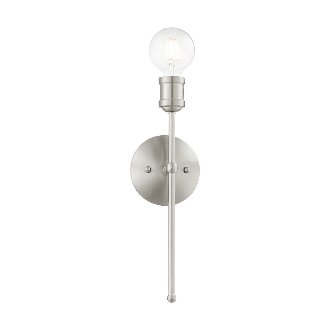 Livex Lansdale 16711-91 Wall Sconce Light - Brushed Nickel