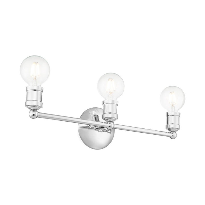 Livex Lansdale 16713-05 Bath Vanity Light 21 in. wide - Polished Chrome