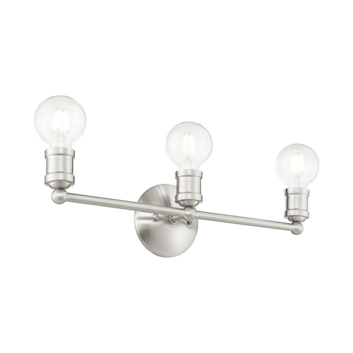 Livex Lansdale 16713-91 Bath Vanity Light 21 in. wide - Brushed Nickel