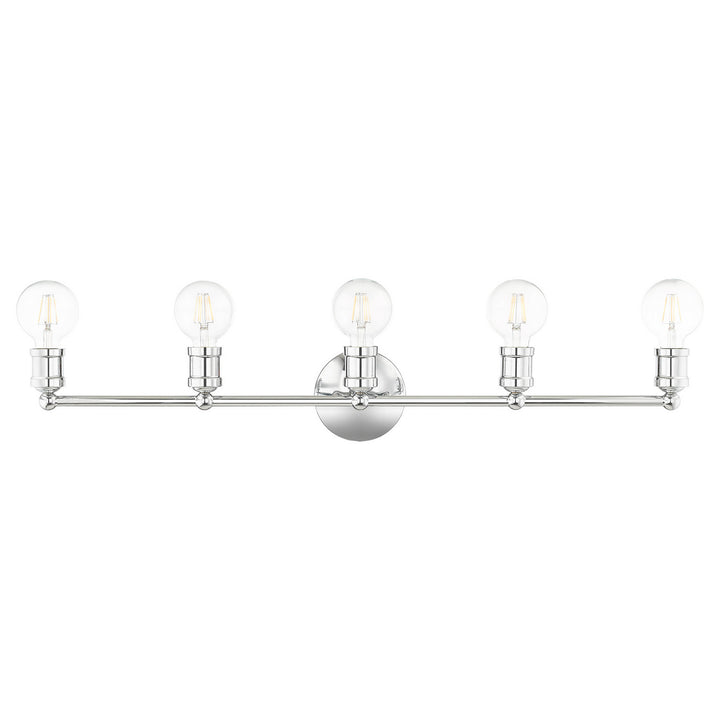 Livex Lansdale 16715-05 Bath Vanity Light 34 in. wide - Polished Chrome