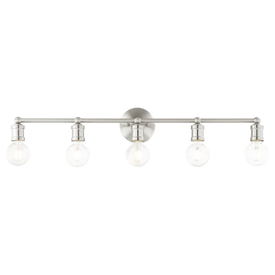 Livex Lansdale 16715-91 Bath Vanity Light 34 in. wide - Brushed Nickel