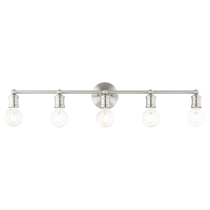 Livex Lansdale 16715-91 Bath Vanity Light 34 in. wide - Brushed Nickel