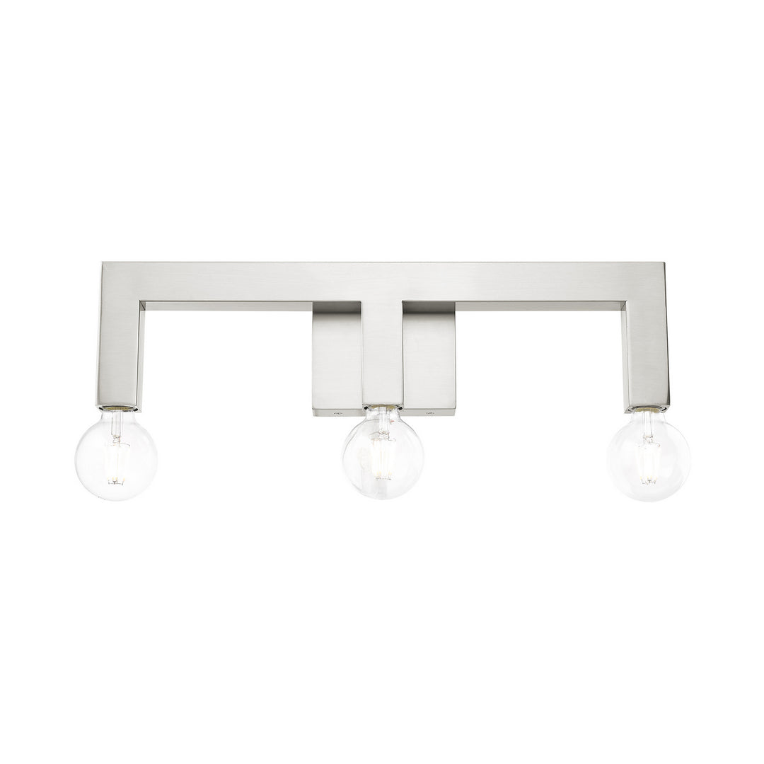 Livex Solna 16813-91 Bath Vanity Light 22 in. wide - Brushed Nickel