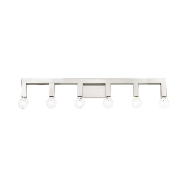 Livex Solna 16815-91 Bath Vanity Light 44 in. wide - Brushed Nickel