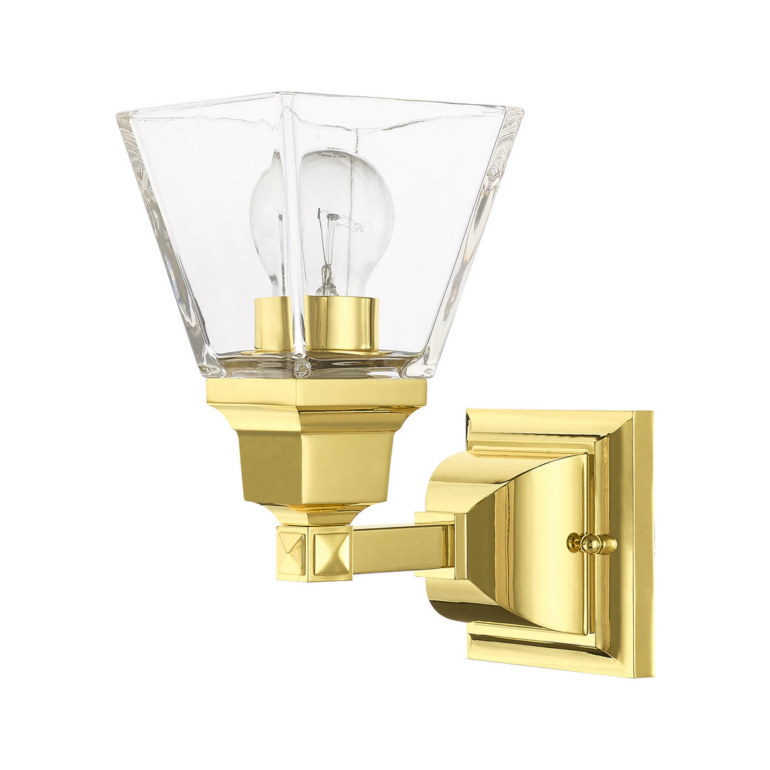 Livex Mission 17171-02 Wall Sconce Light - Polished Brass