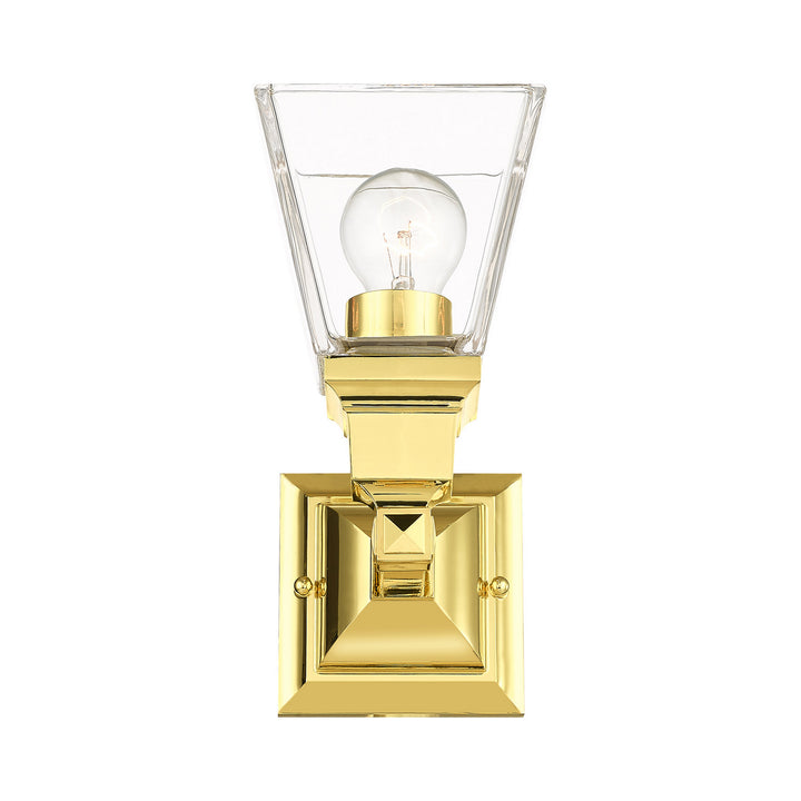 Livex Mission 17171-02 Wall Sconce Light - Polished Brass