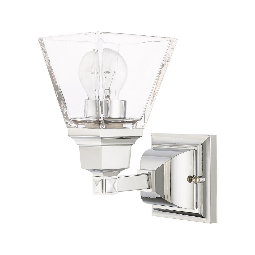 Livex Mission 17171-05 Wall Sconce Light - Polished Chrome