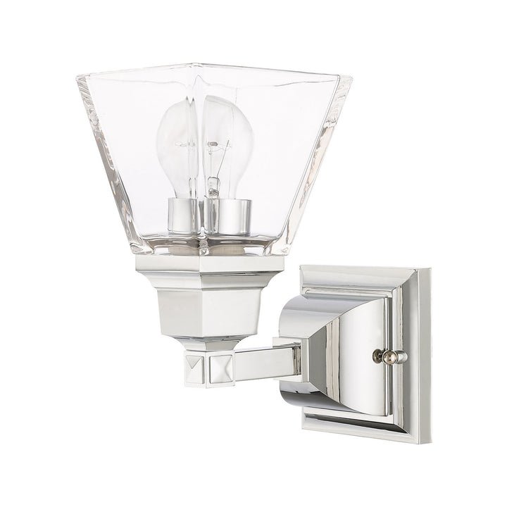Livex Mission 17171-05 Wall Sconce Light - Polished Chrome