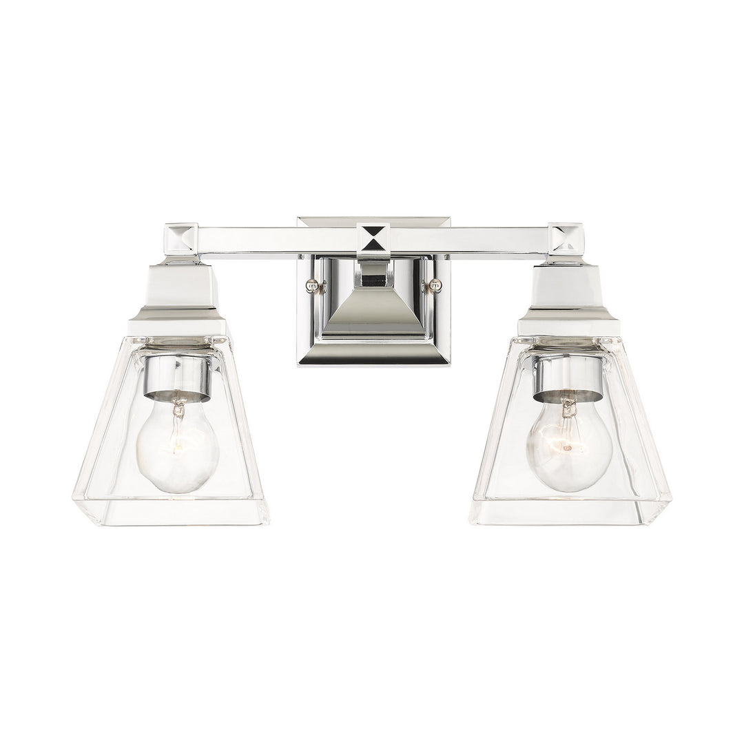 Livex Mission 17172-05 Bath Vanity Light 15 in. wide - Polished Chrome