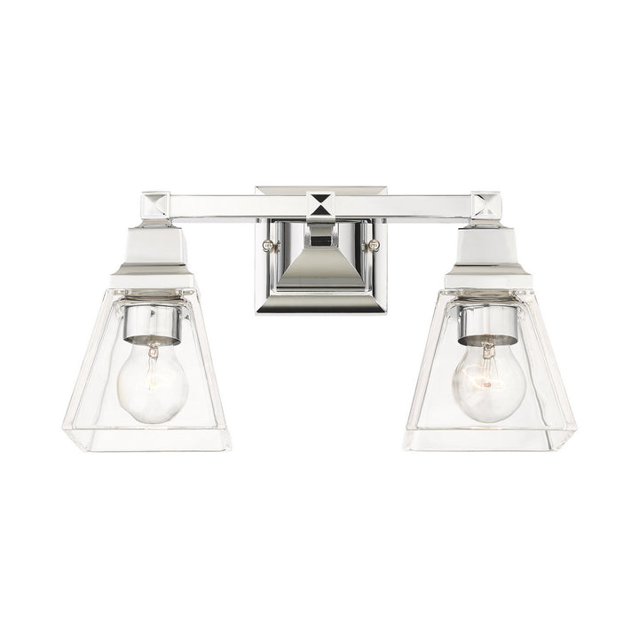 Livex Mission 17172-05 Bath Vanity Light 15 in. wide - Polished Chrome