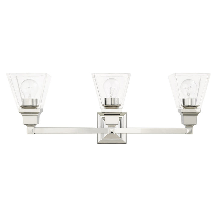 Livex Mission 17173-05 Bath Vanity Light 26 in. wide - Polished Chrome