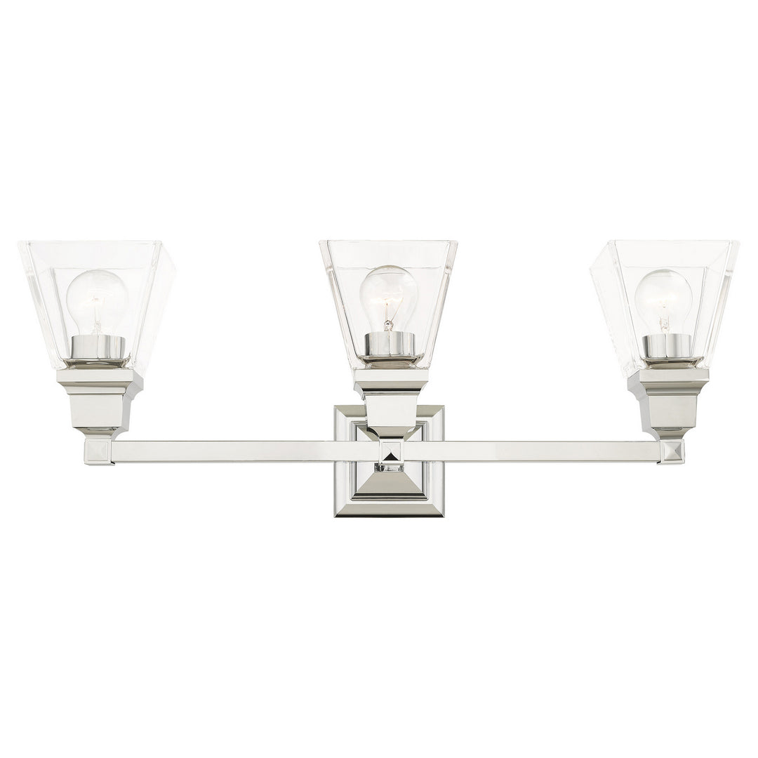 Livex Mission 17173-05 Bath Vanity Light 26 in. wide - Polished Chrome